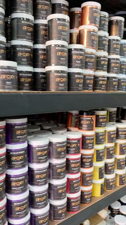 Wall of our own pigments — we manufacture our coatings